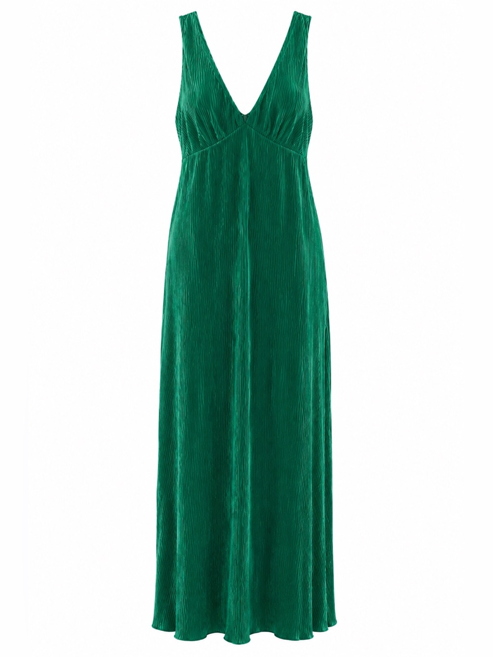Green Lelis Collection Sleeveless Maxi Dress S Polyester/Spandex